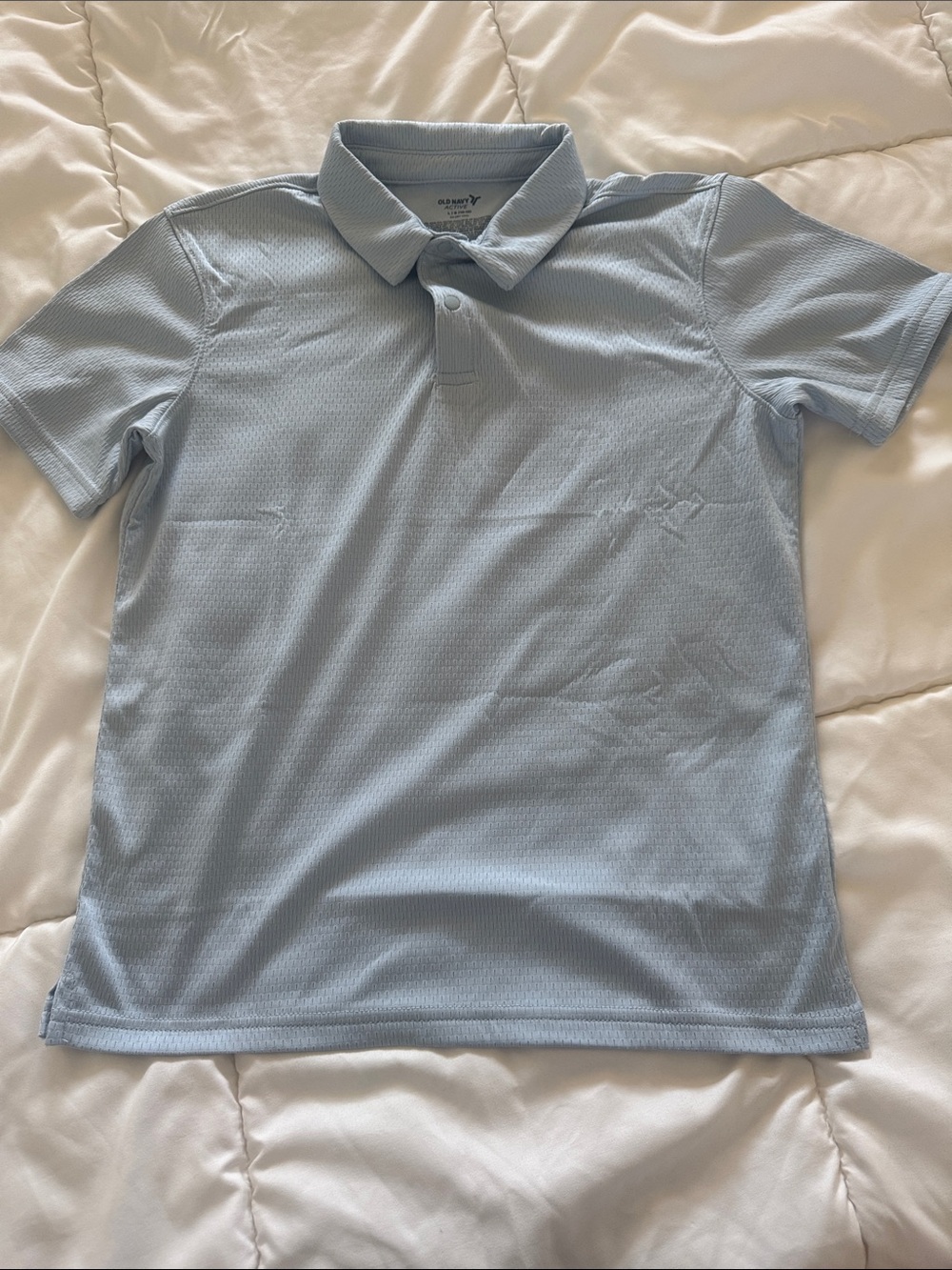 Old Navy Light Blue Boys Polo Shirt